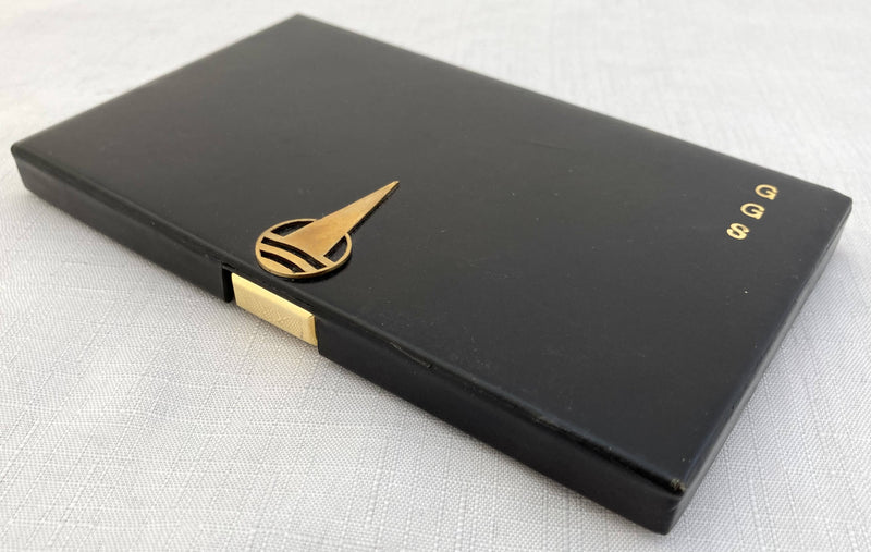 Art Deco Leather Cigarette Case. Asprey of London.