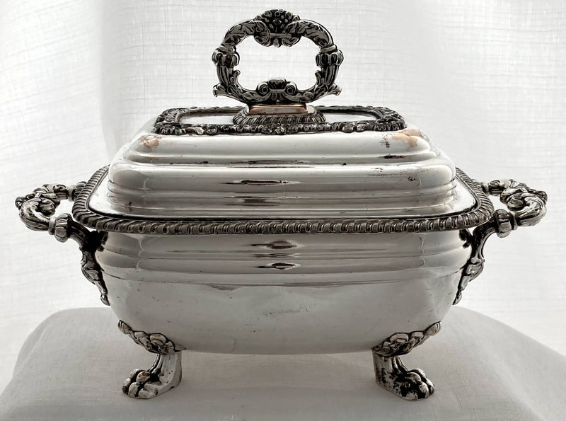Georgian Old Sheffield Plate Sauce Tureen & Cover, circa 1810 - 1830.