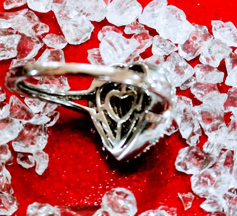 New Sterling Silver Diamond Ring