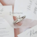 Platinum Certified Radiant Cut Diamond 0.93ct Solitaire Ring
