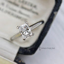 Platinum Certified Radiant Cut Diamond 0.93ct Solitaire Ring
