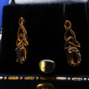 9ct Gold Citrine Earrings