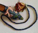 New Sapphire (Rnd) Adjustable Necklace (Size 18 with 2 inch Extender) in Sterling Silver with Lobster Lock 100.00 Ct.