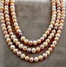 New 18" Multi Colour Freshwater Pearl Silver Necklace