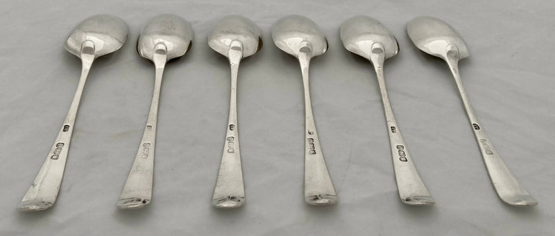 Georgian, George III, Six Silver Tablespoons. London 1783 John Lambe. 12.8 troy ounces.