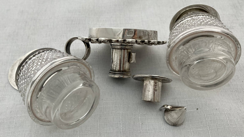 Georgian, George IV, Silver Inkstand. London 1824 Joseph Angell I. 13.3 troy ounces.