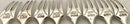 George VI Silver Hors d'Oeuvres Service for Eight. Sheffield 1939 Reid & Sons Ltd.