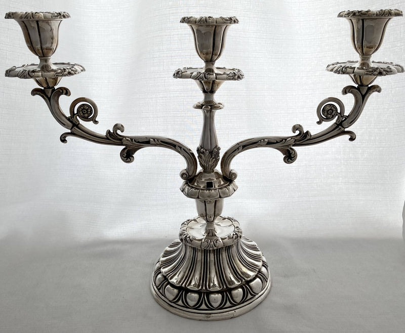 Large & Ornate Victorian Silver Plated Candelabrum