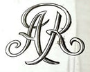 Late Victorian Silver Plated Drum Mustard Pot, Monogram for Alfred de Rothschild.