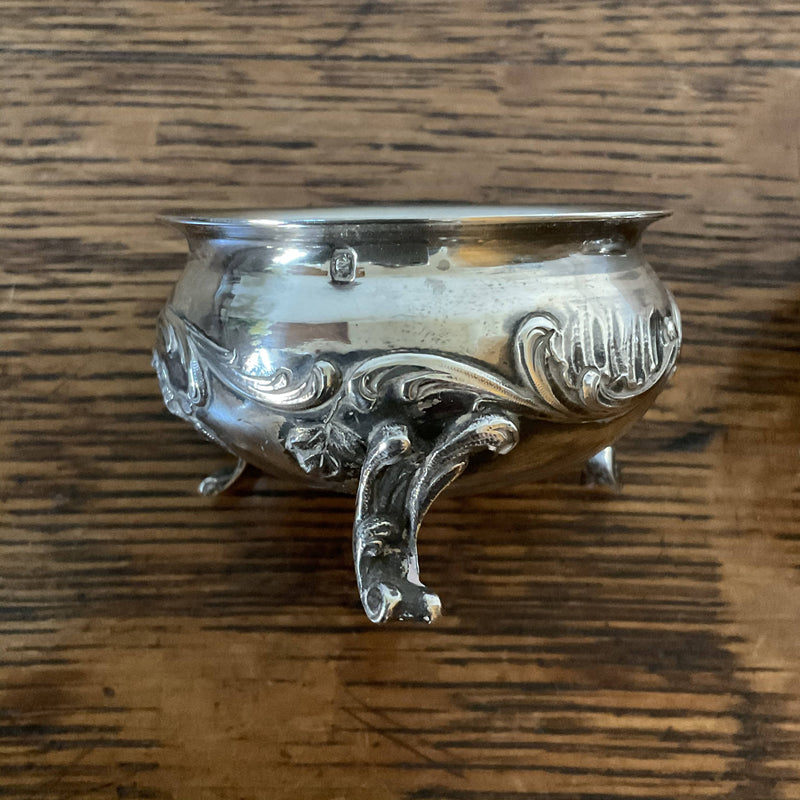 Pair of 19thc French silver salts