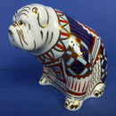 Royal Crown Derby Paperweight Bulldog