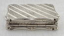 Victorian Silver Vinaigrette of Serpentine Form. Birmingham 1848 Nathaniel Mills.