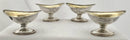 Georgian, George III, Set of Four Silver Pedestal Salts. London 1797 Robert & David Hennell. 9 troy ounces.
