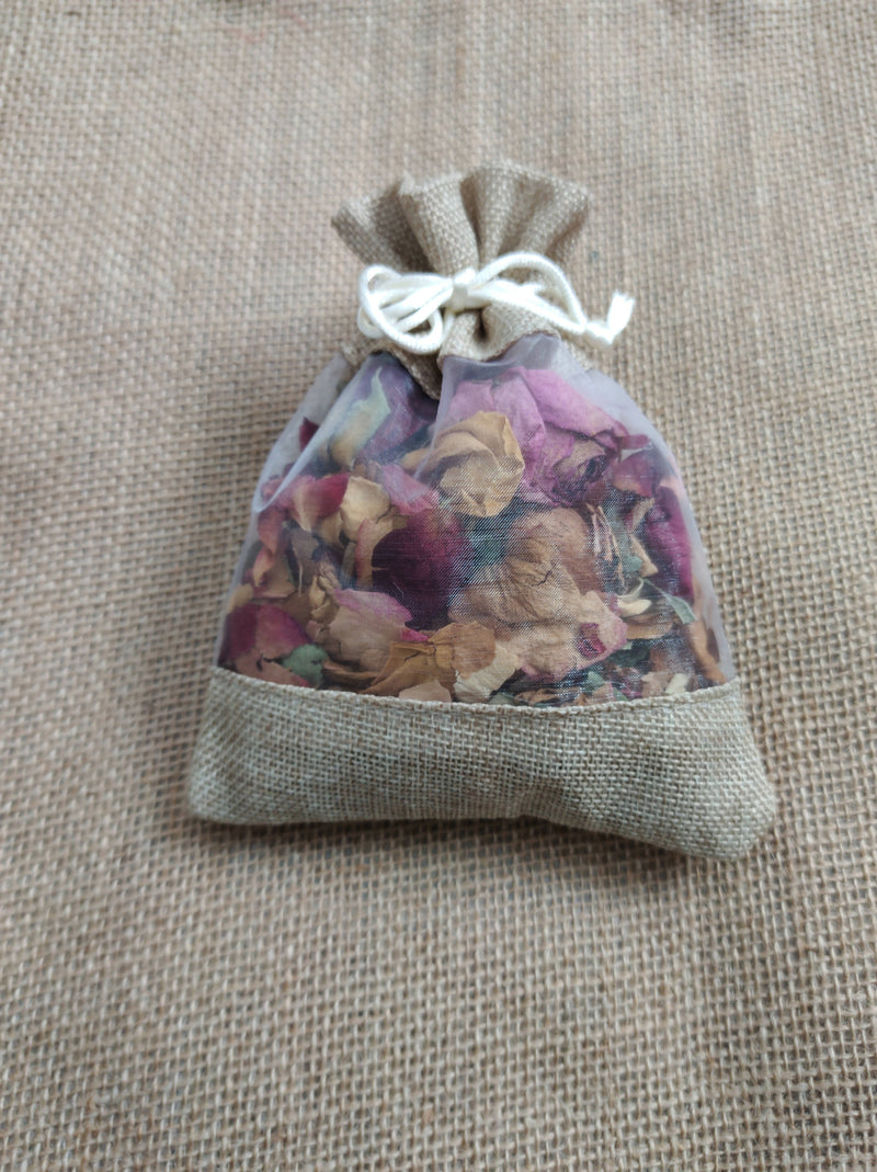 Natural Rose Pot Pourri Bags