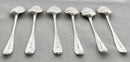 Georgian, George III, Six Scottish Silver Tablespoons. Edinburgh 1799 Francis Howden. 11 troy ounces.