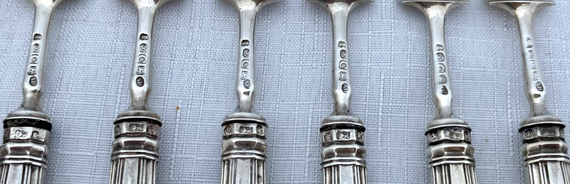 Georgian, George IV, Cased Silver Kings Pattern Dessert Service for Twelve. Sheffield 1822 -1826.