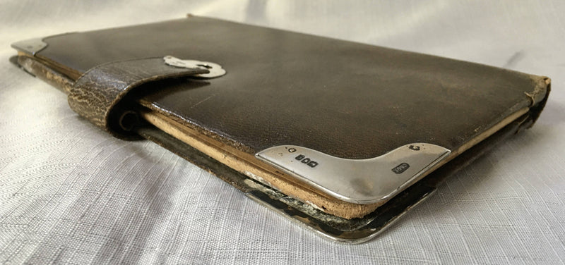 Asprey Late Victorian silver mounted aide memoire & card case. London 1900/01 Charles Asprey & George Asprey.