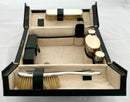 George V Morocco Leather Vanity Case with Silver Fittings. London 1913 Asprey & Co. Ltd.