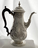 Georgian, George III, Silver Coffee Pot. London 1802 William Hall. 23.4 troy ounces.