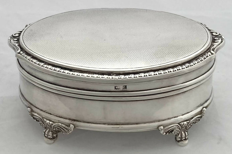 Elizabeth II Silver Casket. Birmingham 1954 Adie Brothers Ltd.