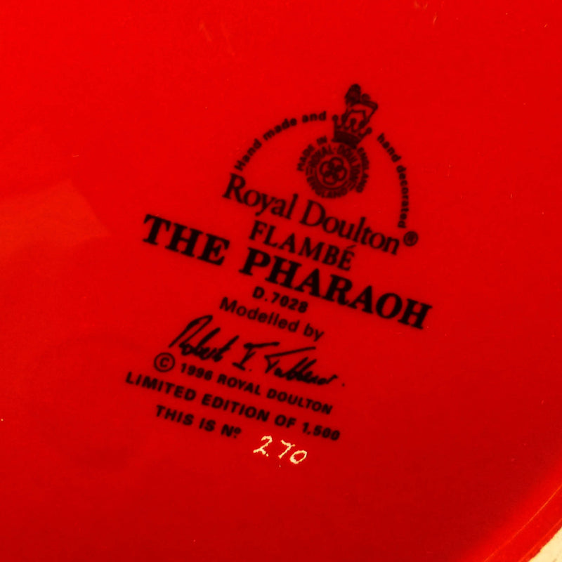 Royal Doulton Large Limited Edition Flambe Character Jug The Pharaoh D7028