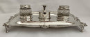 Georgian, George III, Silver Inkstand. Marital Arms of Smyth & Ibbetson. London 1813 Solomon Hougham. 36 troy ounces.