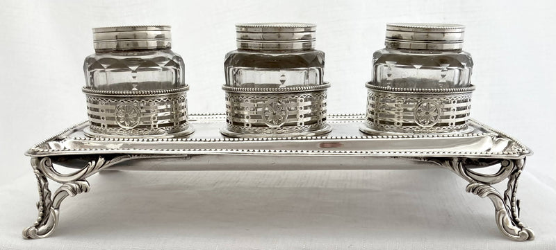 Georgian, George III, Silver Inkstand. London 1778 William Plummer. 19.8 troy ounces.