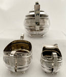 Georgian, George III, silver tea service. London 1811 Duncan Urquhart & Napthali Hart. 32 troy ounces.