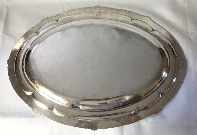 Georgian, George III, silver meat tray. London 1811 Paul Storr. 77.5 troy ounces.