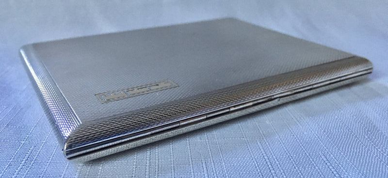 Asprey, George V, silver cigarette case. London 1933 Asprey & Co Ltd. 5.3 troy ounces.