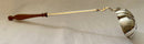 George II Style Silver Plated Toddy Ladle with Turned Fruitwood Handle.