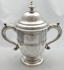 Georgian, George I, Silver Cup & Cover. London 1727 Edward Vincent. 39 troy ounces.