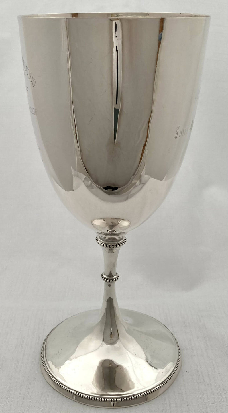 Indian Silver Regimental Trophy Cup for Hyderabad Rifle Association.  Peter Orr and Sons of Madras, circa 1887. 14.6 troy ounces.