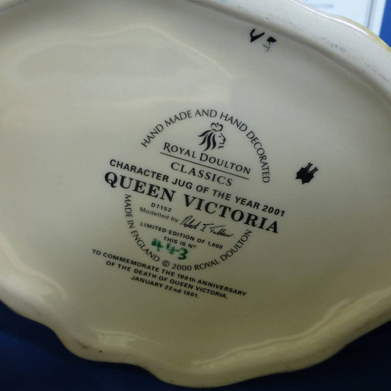 Royal Doulton Limited Edition Character Jug Of The Year Queen Victoria D7152