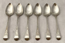 Georgian, George III, Six Silver Teaspoons. London 1806 Edward Lees. 2.8 troy ounces.