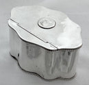 Georgian, George III, Coin Inset Old Sheffield Plate, Tea Caddy, circa 1790.