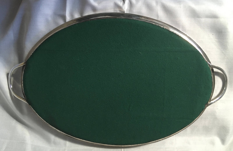Georgian, George III, Old Sheffield Plate tray, circa 1790 - 1800, displaying the Marital Arms of Josiah Wedgwood II.