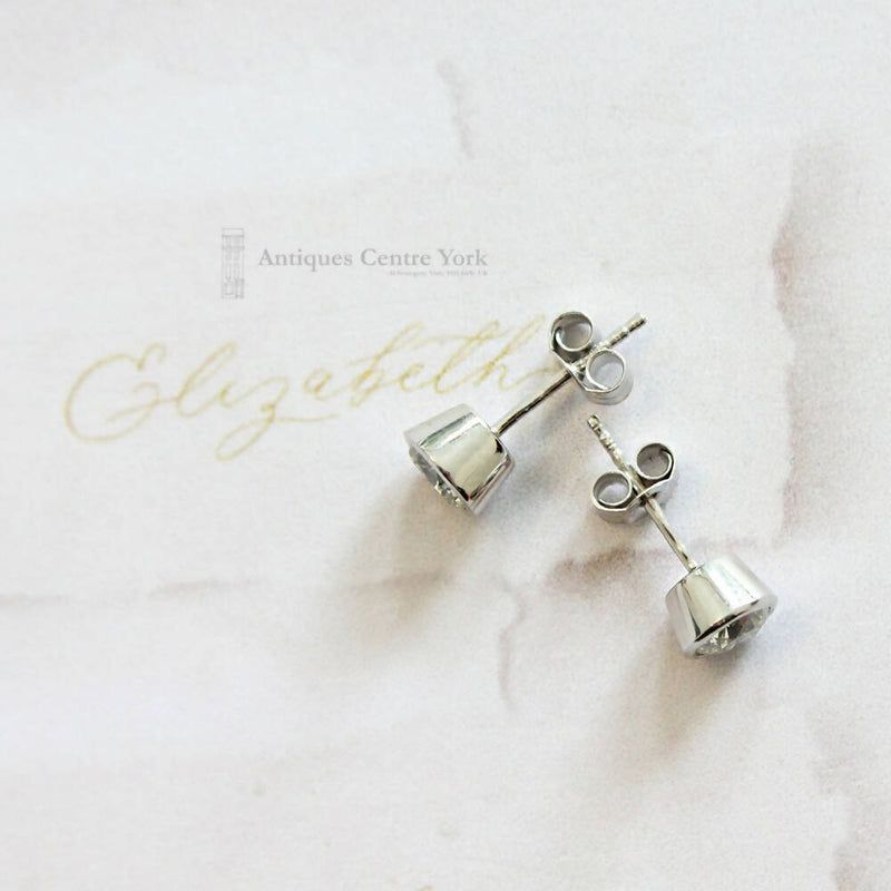 Platinum Diamond Earrings 1.00ct