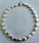 New Hammered Sterling Silver Statement Necklace - 18"