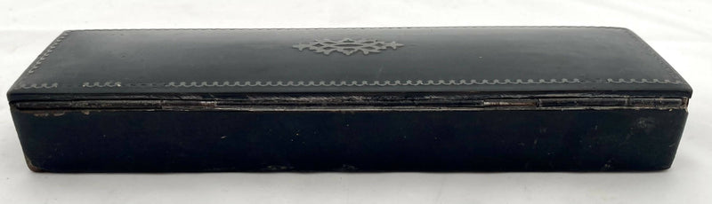 Victorian Papier Mache Pen & Pencil Box, circa 1870.