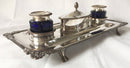 Georgian Old Sheffield Plate inkstand, circa 1820.