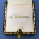 9ct 9 Stone Diamond Eternity Ring Size N + 1/2