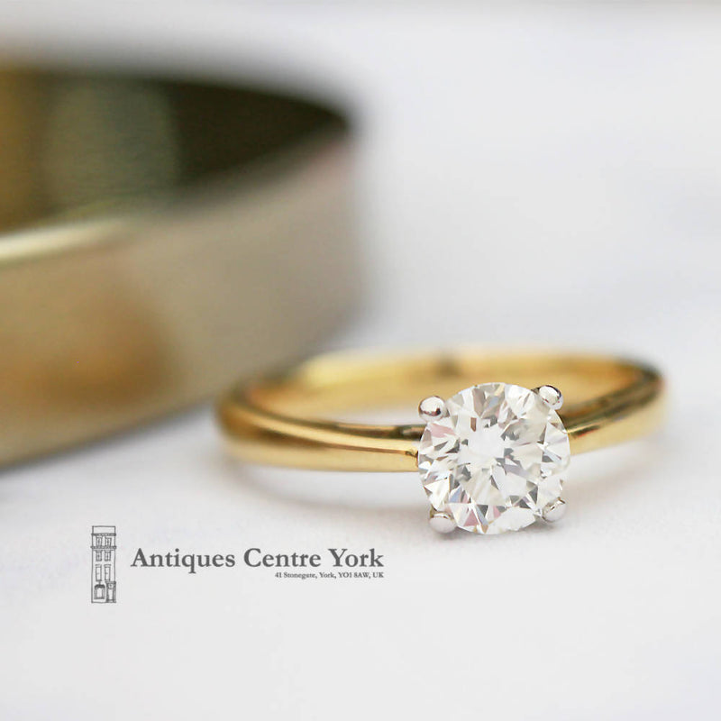 Certified 18ct Diamond 1.03ct Solitaire Ring