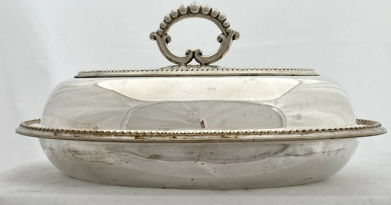St Helena Interest. A Victorian Silver Plated Entree Dish & Cover for R.M.S. Papanui.