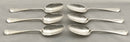 Georgian, George II, Set of Six Silver Hanoverian Pattern Tablespoons. London 1742 Ebenezer Coker. 12 troy ounces.