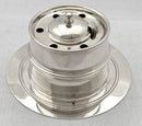 George V Silver Capstan Inkwell. London 1912 Sebastian Garrard. 9.2 troy ounces.