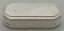 George V Silver Casket. London 1912 Robert Frederick Fox. 7.4 troy ounces.