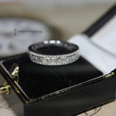 Platinum Princess, Brilliant & Baguette Cut Diamond 0.69ct Half Eternity Ring