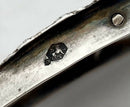 Large Figural Relief Wilhelmina Dutch Silver Buckle. 833 Standard 1908. 2.9 troy ounces.