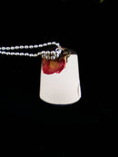 New Sterling Silver Dog Tag Pendant with Chain (Size 20)